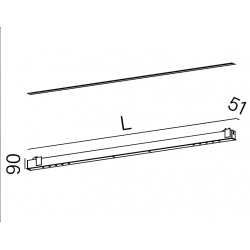 MIXLINE 160 LED 3000K 54&#176; wpuszczany biały struktura 30225-M930-W3-00-13